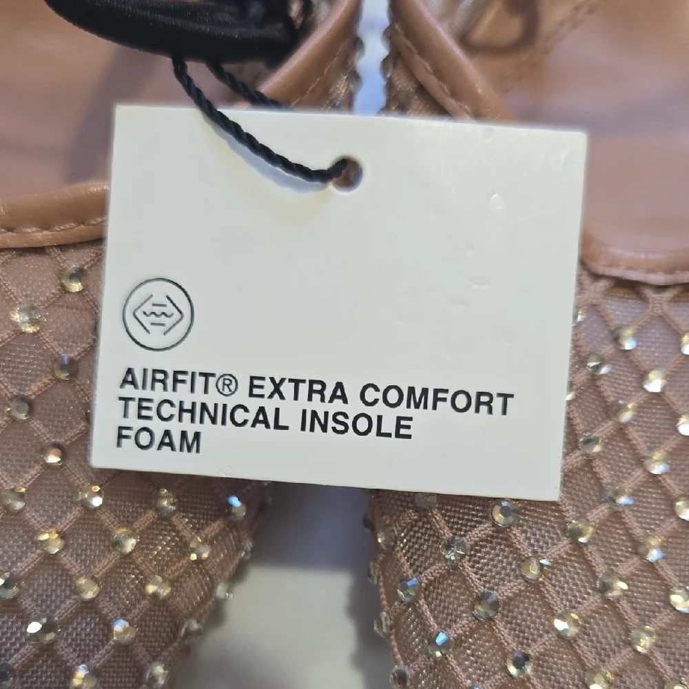 Zara Women's Beige Embellished Heels with Clear Straps - Picture 5 of 10